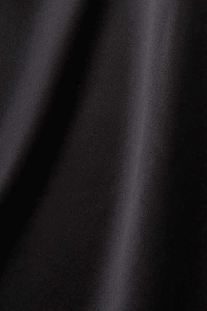 Bluzka z jedwabnej satyny, BLACK, detail image number 5