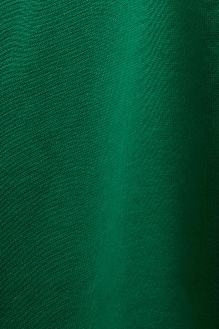 Bluza z kapturem z organicznej bawełny z haftowanym logo, DARK GREEN, detail image number 4