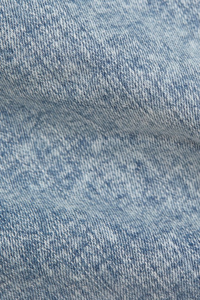 Dżinsowa kurtka w stylu used, z bawełny organicznej, BLUE LIGHT WASHED, detail image number 4