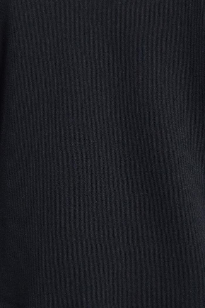 Bawełniana bluza z kapturem w paski, BLACK, detail image number 4