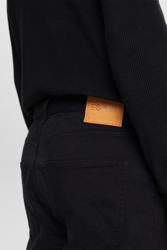 Klasyczne proste spodnie, BLACK, detail image number 4