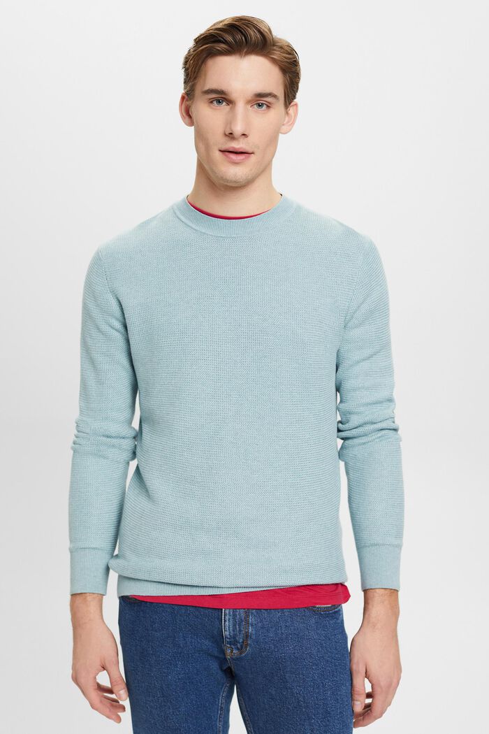 Sweter w paski, GREY BLUE, detail image number 0