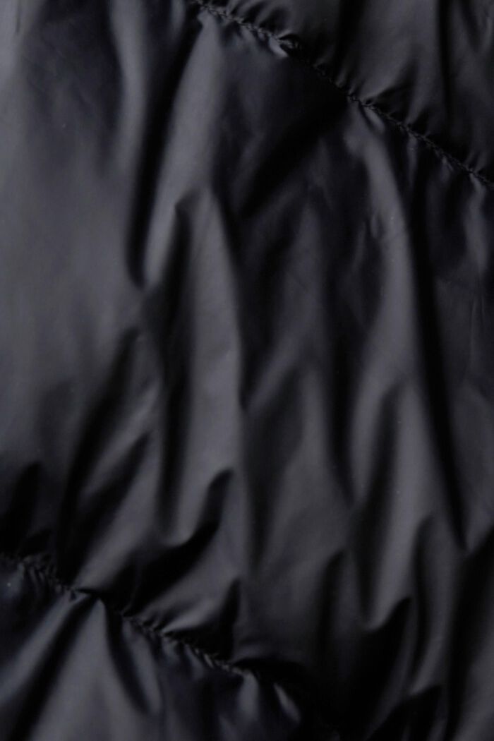 Pikowana kurtka z puchowym wypełnieniem z recyklingu, BLACK, detail image number 5