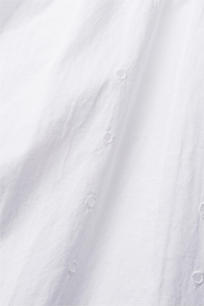 Bluzka z ażurową koronką, WHITE, detail image number 4