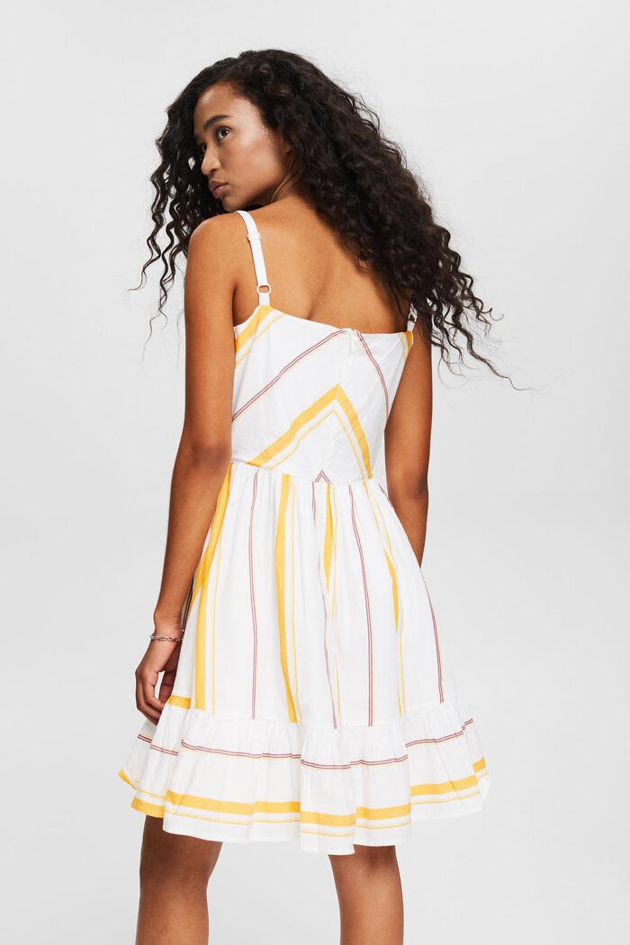 Sukienka z barwnym wzorem w paski, OFF WHITE, detail image number 2