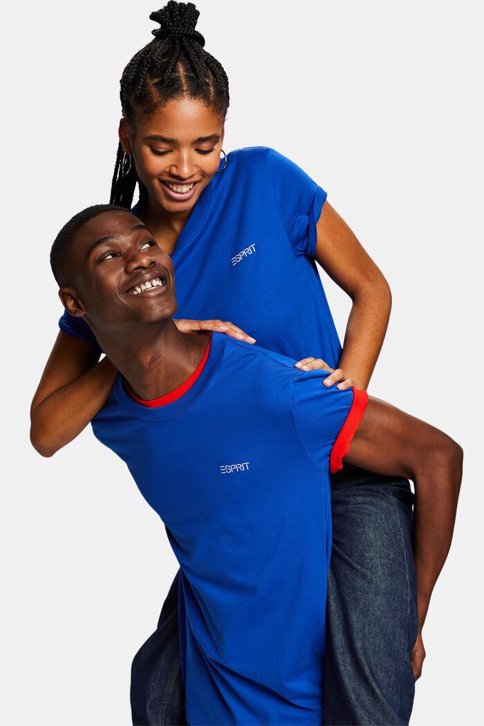 Logowany T-shirt, unisex, BRIGHT BLUE, detail image number 5