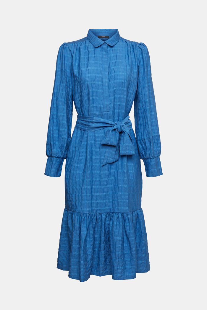 Sukienka midi w kratę, BLUE, detail image number 2