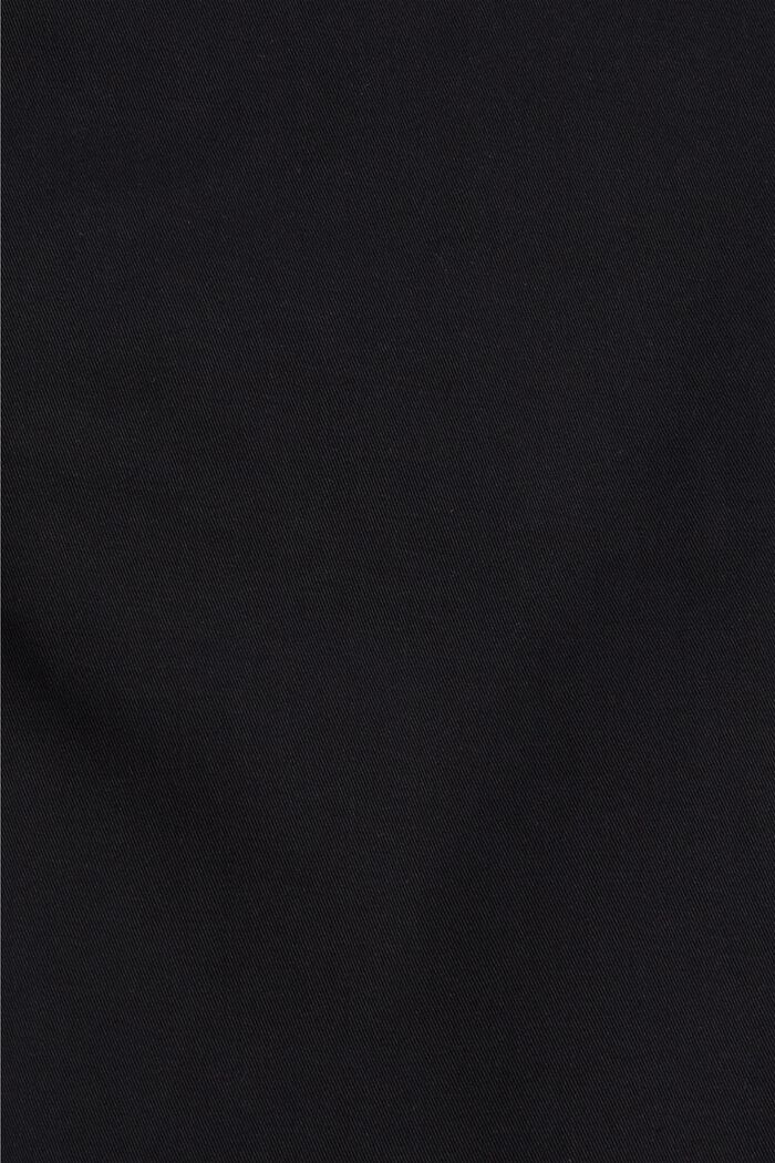 Elastyczne chinosy, bawełna organiczna, BLACK, detail image number 1