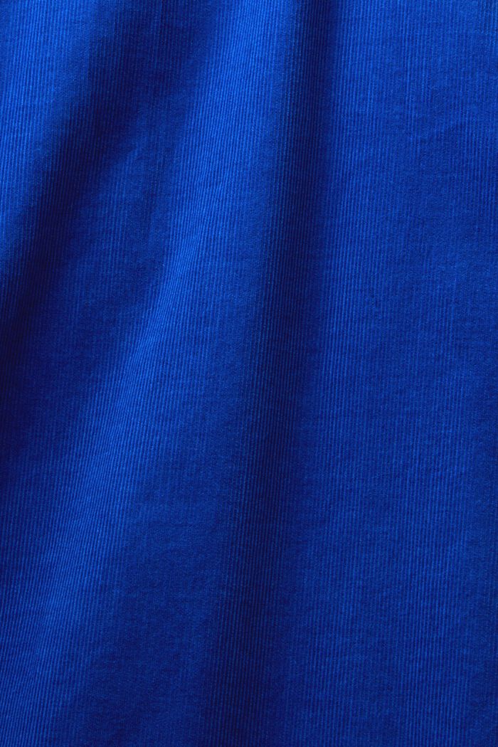 Sztruksowa koszula, 100% bawełny, BRIGHT BLUE, detail image number 5