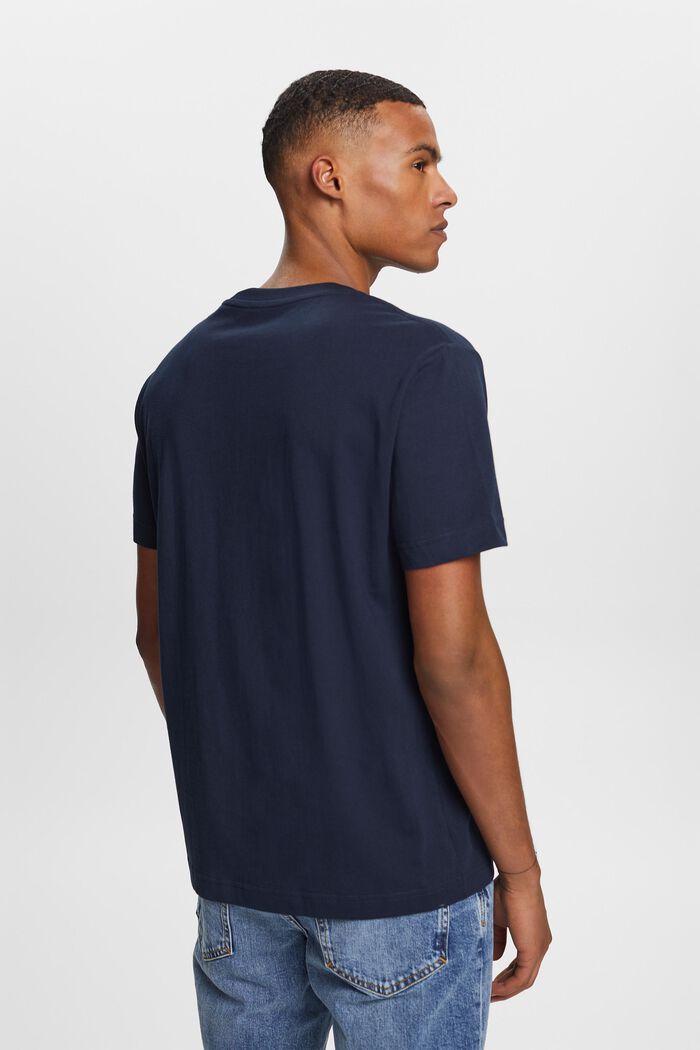 T-shirt z dżerseju z nadrukiem, 100% bawełna, NAVY, detail image number 3