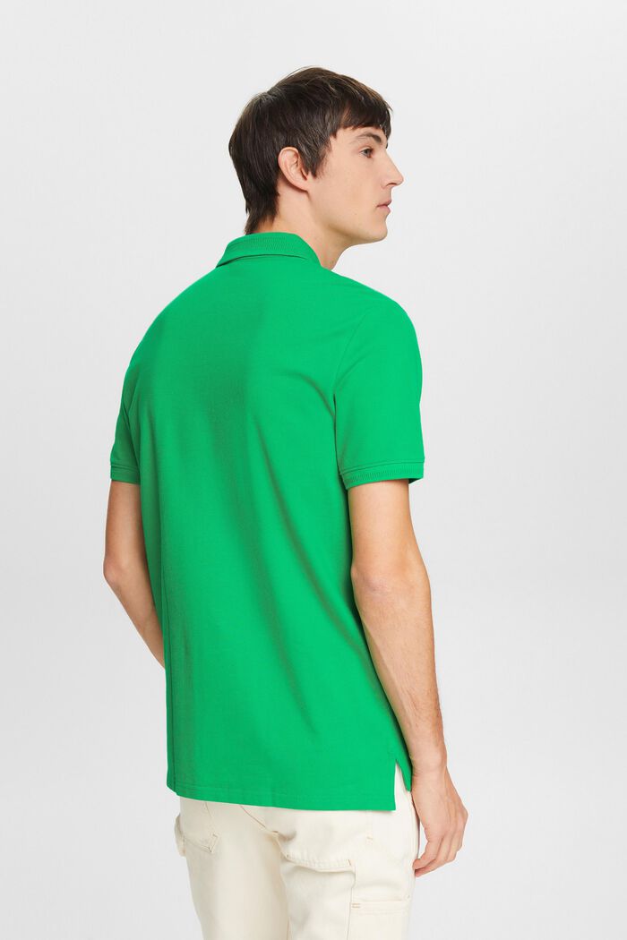 Koszulka polo z bawełny pima, GREEN, detail image number 3