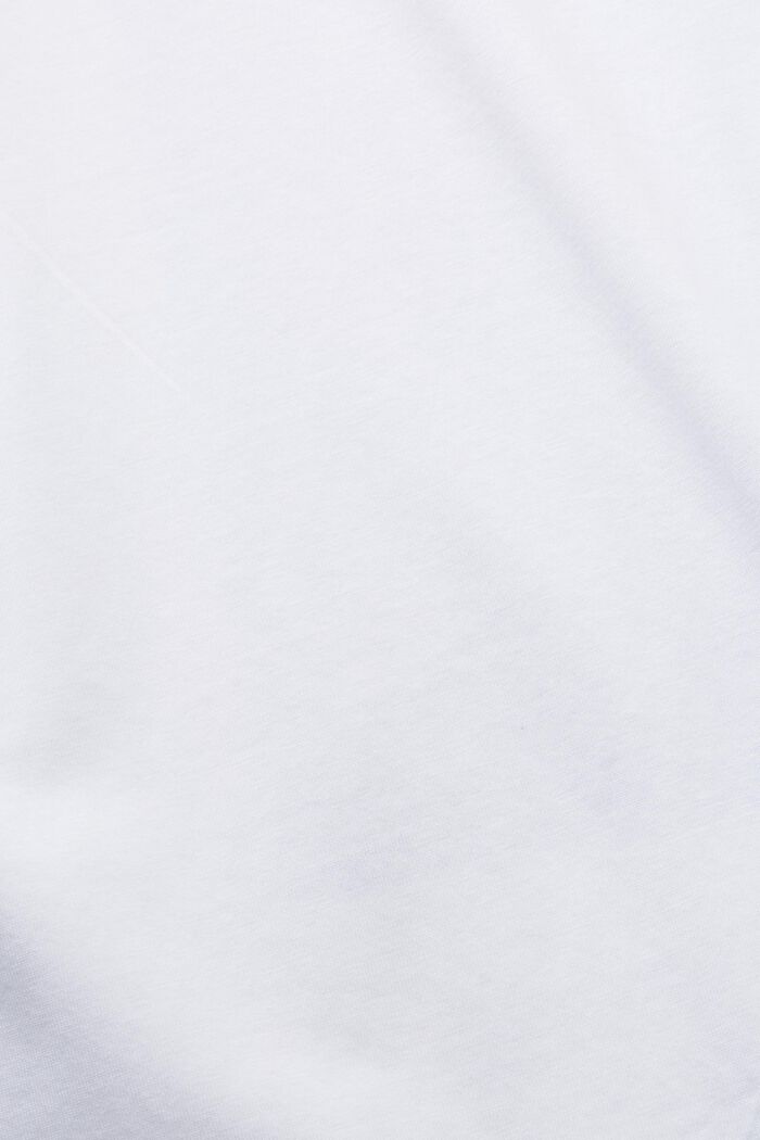 Dżersejowy T-shirt z nadrukiem, 100% bawełny, WHITE, detail image number 6