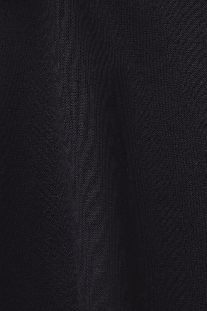Z recyklingu: bluza oversize z kapturem i suwakiem, BLACK, detail image number 5
