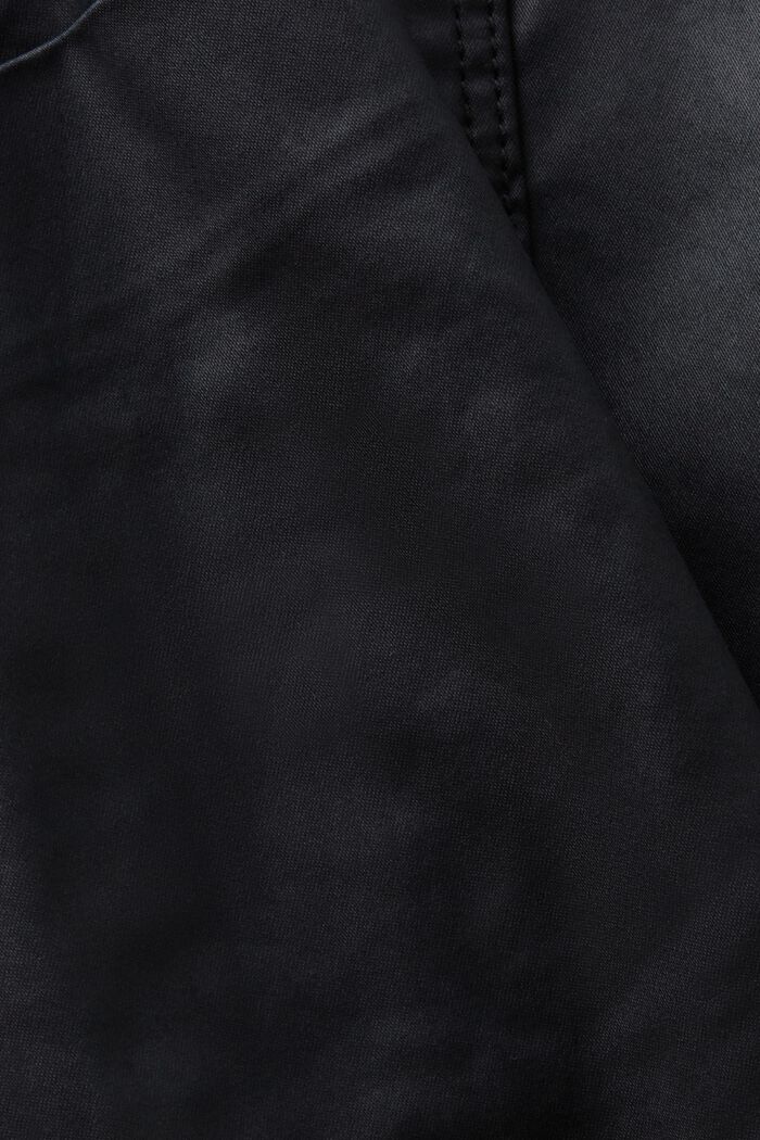 Powlekana spódnica mini, BLACK, detail image number 5