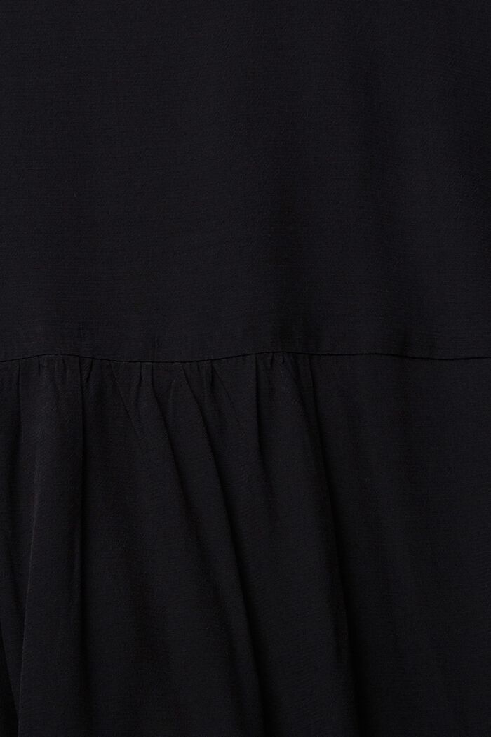 Bluzka z dekoltem kielichowym, BLACK, detail image number 1