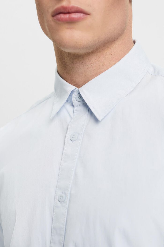 Koszula z ekologicznej bawełny z krótkimi rękawami, LIGHT BLUE, detail image number 2