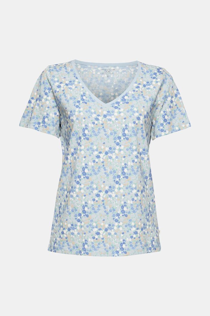 Koszulka z nadrukiem z 100% bawełny ekologicznej, LIGHT BLUE, detail image number 5