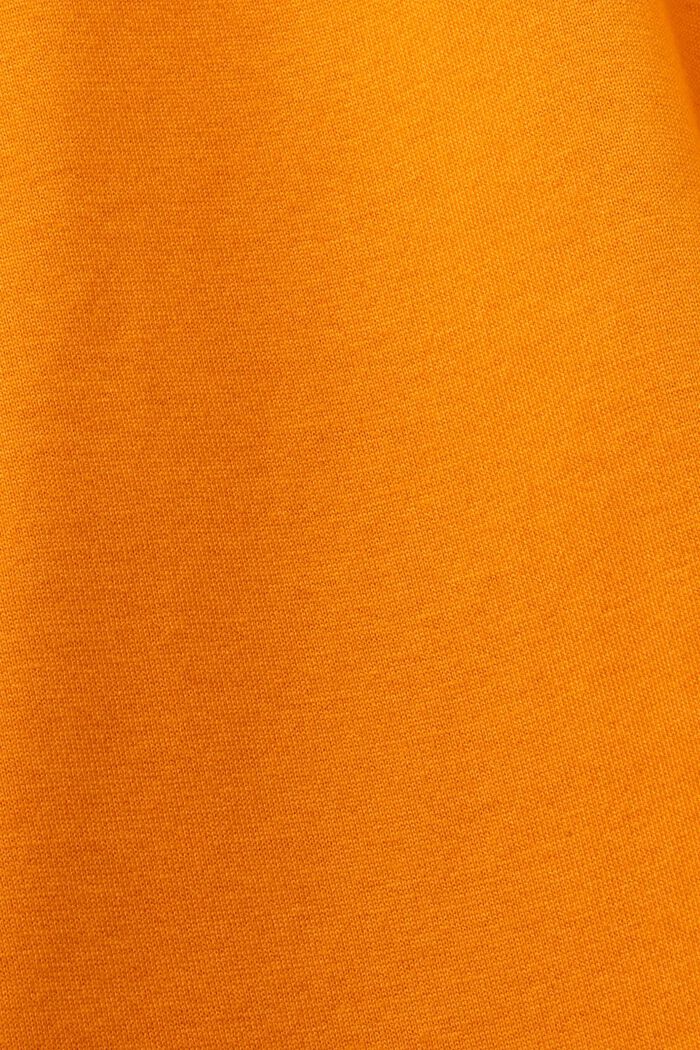 T-shirt z okrągłym dekoltem w warstwowym stylu, 100% bawełna, BRIGHT ORANGE, detail image number 5