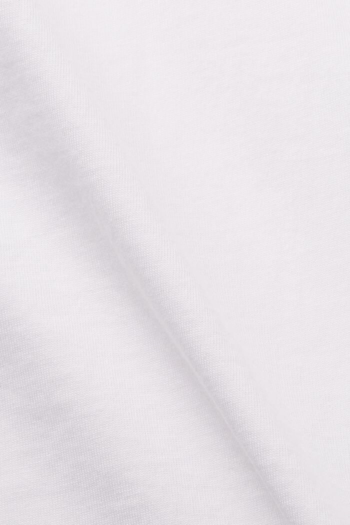 T-shirt z nadrukiem pod kolor materiału, 100% bawełny, WHITE, detail image number 6