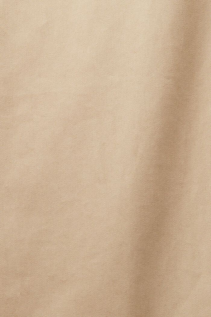 Spodnie chino z przyszytym paskiem do wiązania, 100% bawełna, SAND, detail image number 6