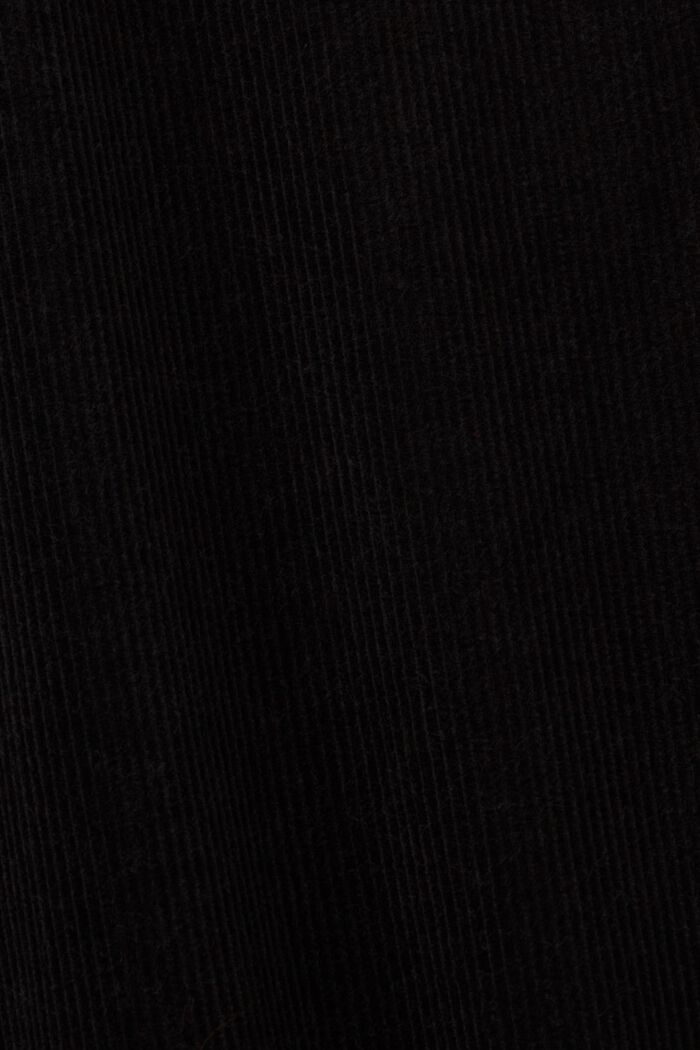 Sztruksy inspirowane spodniami roboczymi, BLACK, detail image number 6