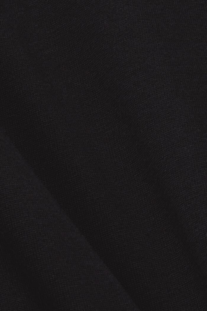 T-shirt z bawełny organicznej w geometryczny wzór, BLACK, detail image number 5