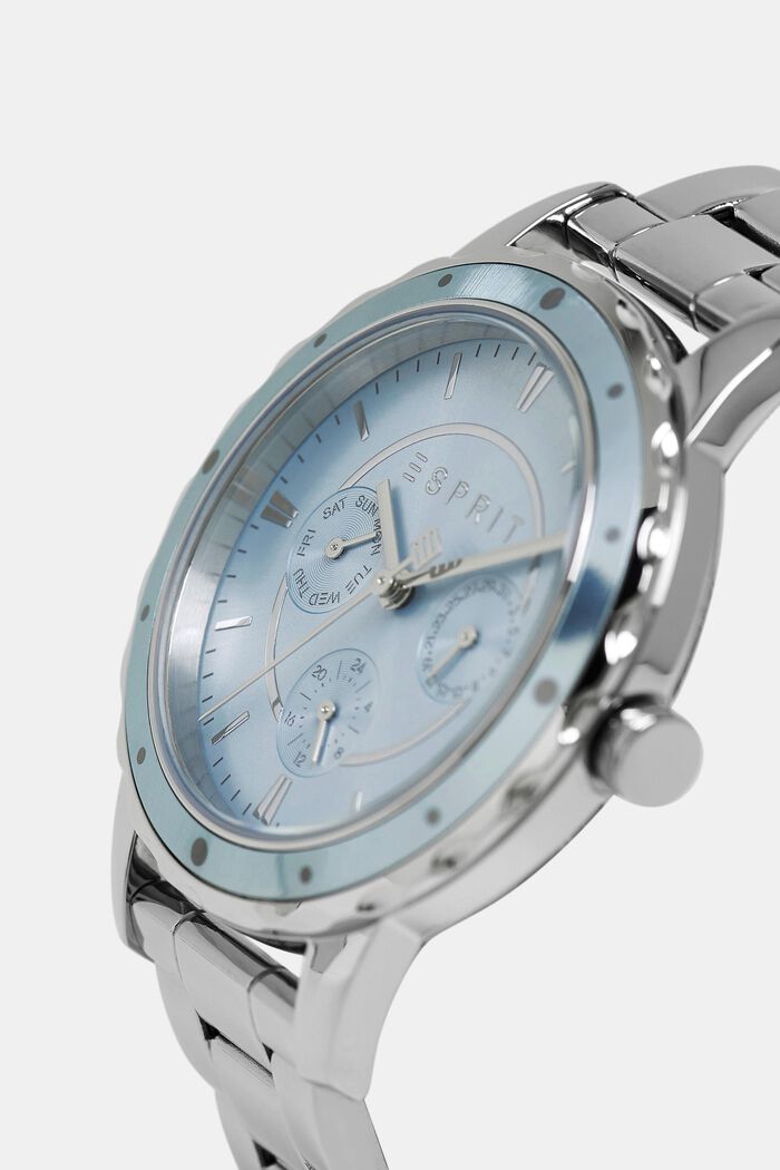 Zegarek wielofunkcyjny z ogniwową bransoletą, SILVER, detail image number 1