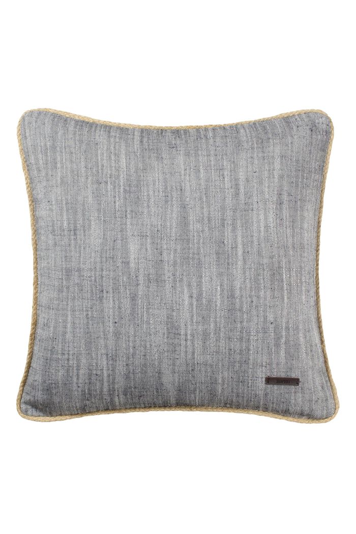 Poszewka na ozdobną poduszkę z mieszanki lnu i bawełny, ANTHRACITE, detail image number 0
