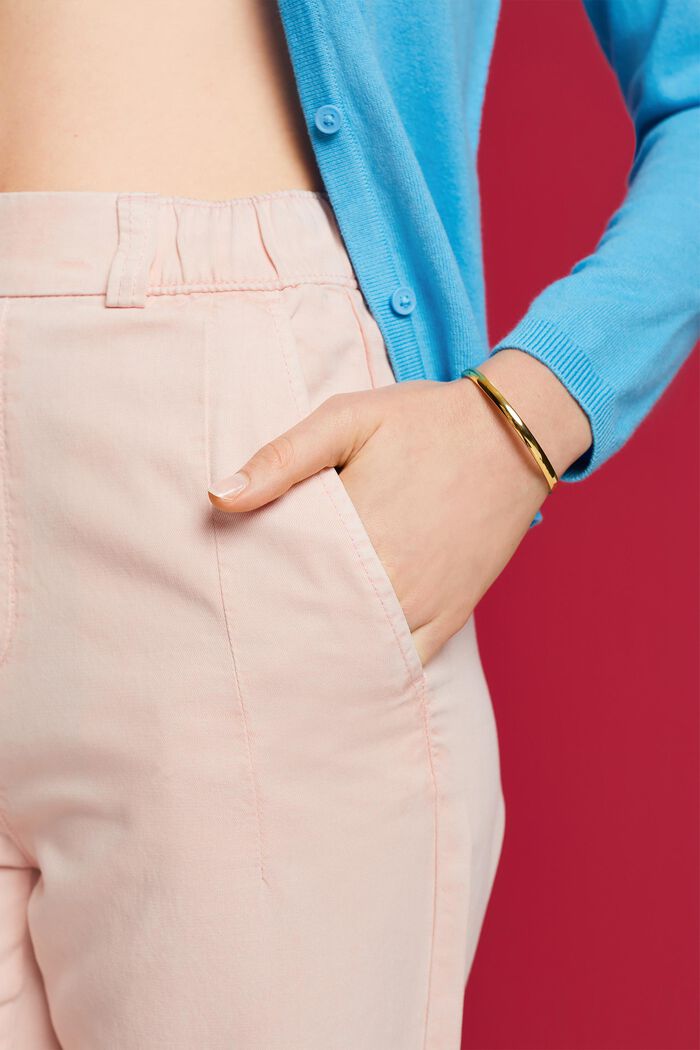 Skrócone spodnie chino bez zapięcia, LIGHT PINK, detail image number 2