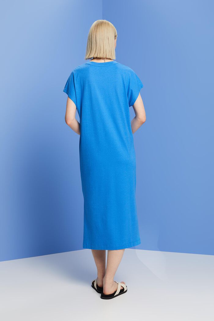 Sukienka midi z jerseyu, BRIGHT BLUE, detail image number 3