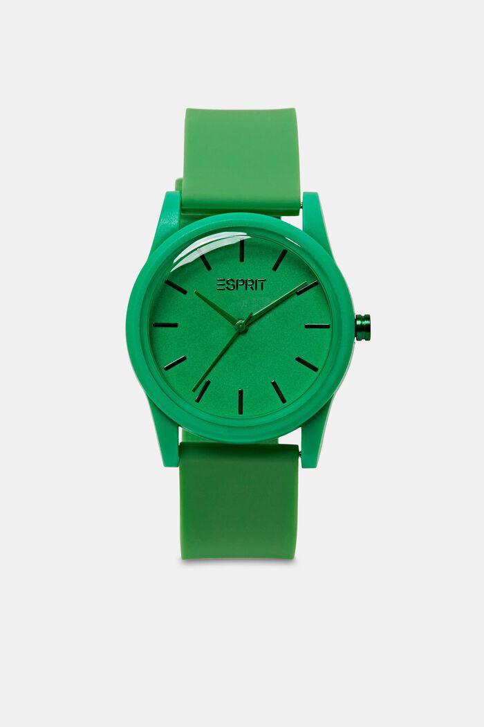 Zegarek z paskiem z gumy, GREEN, detail image number 0
