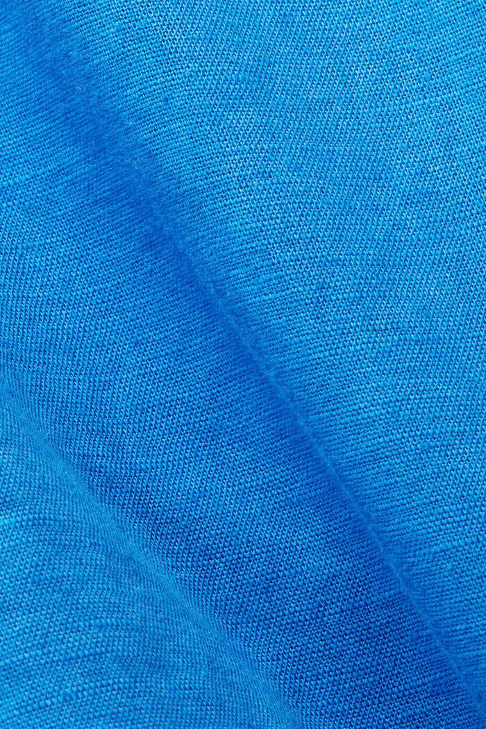 Bluzka z wycięciem w kształcie łezki, BRIGHT BLUE, detail image number 5