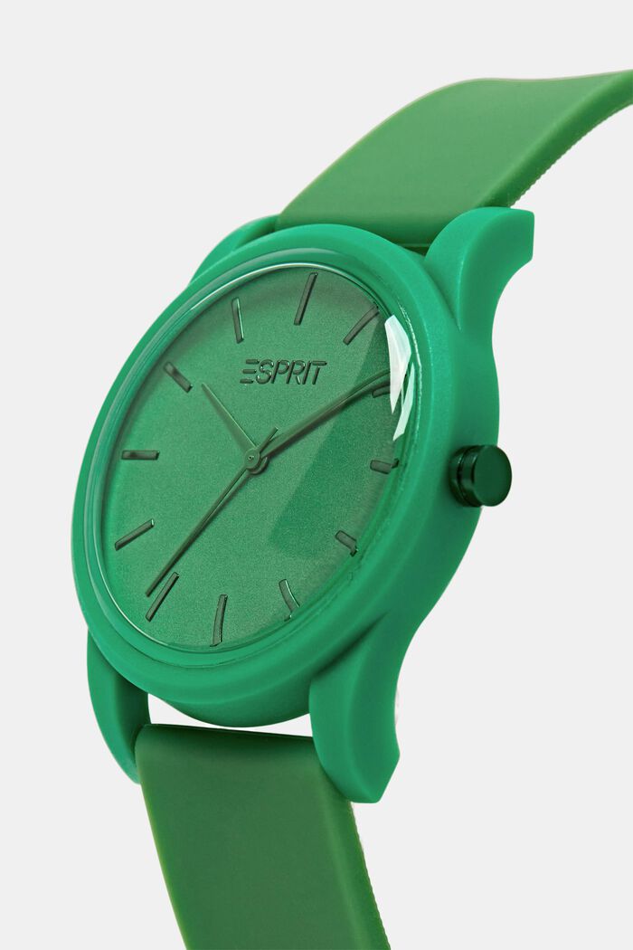 Zegarek z paskiem z gumy, GREEN, detail image number 1