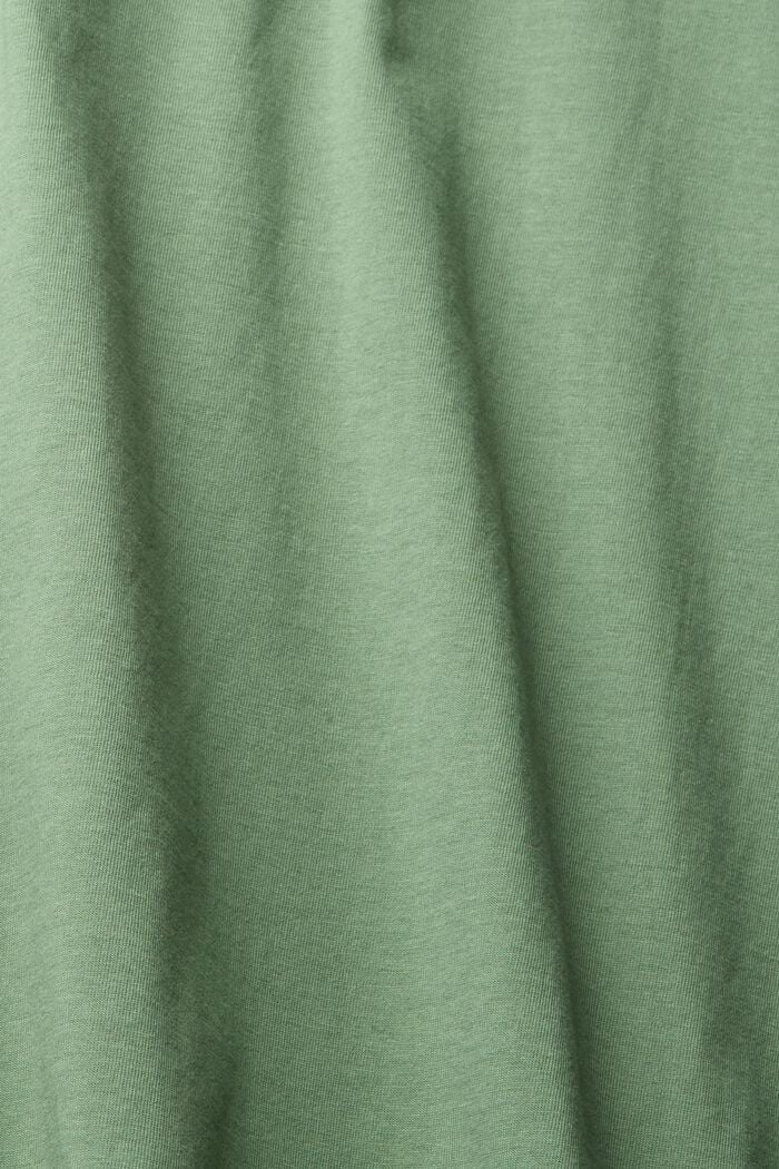 T-shirt z jerseyu z nadrukiem, GREEN, detail image number 4