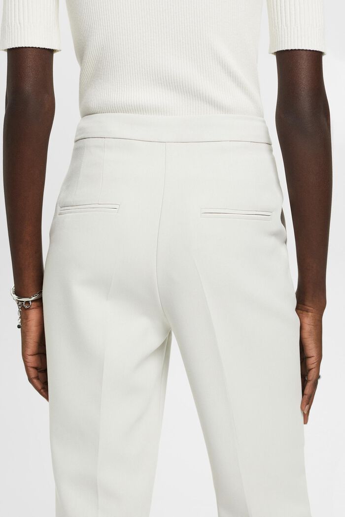Skrócone spodnie, elastyczne wykończenie nogawek, PASTEL GREY, detail image number 2