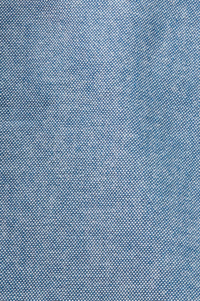 Fakturowane chinosy, 100% bawełny, BLUE, detail image number 6