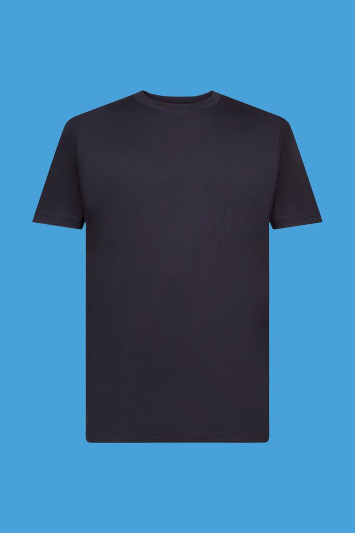 T-shirt z okrągłym dekoltem z czystej bawełny, NAVY, detail image number 7