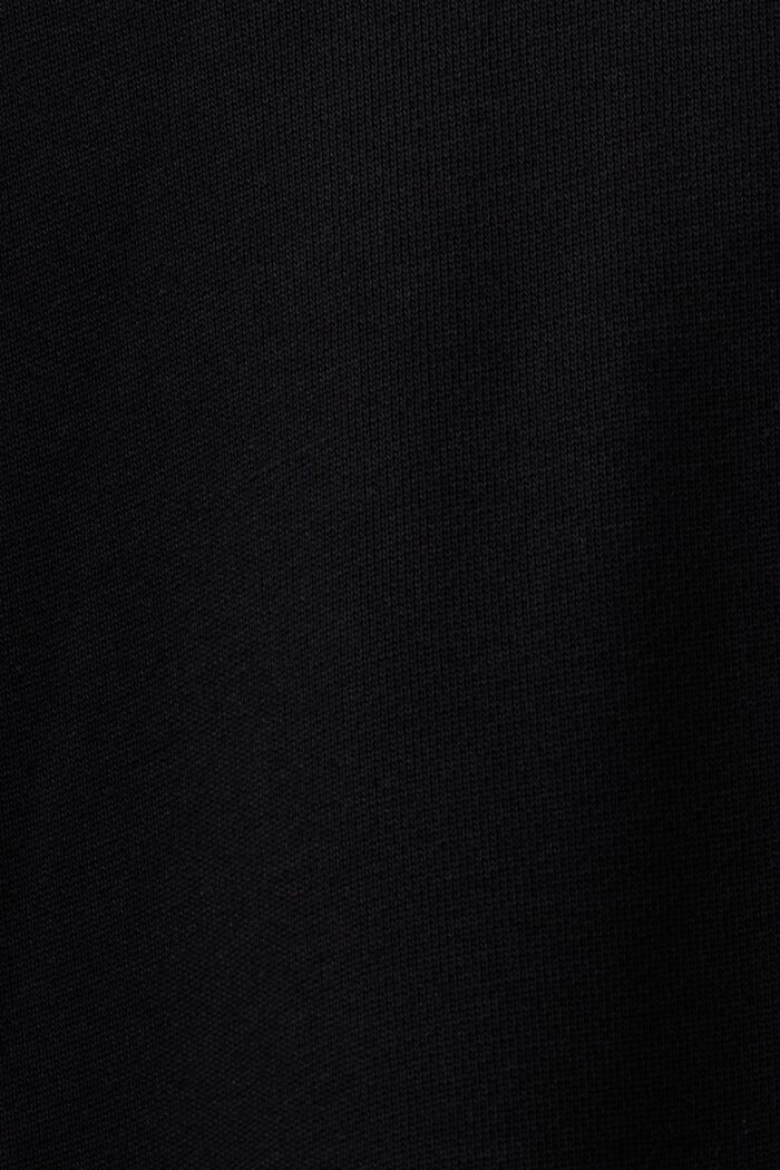 Panelowa bluza z kapturem z nylonem, BLACK, detail image number 4