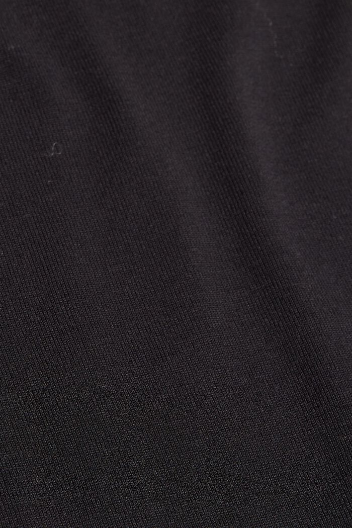 Dzianinowa sukienka z włóknami LENZING™ ECOVERO™, BLACK, detail image number 1