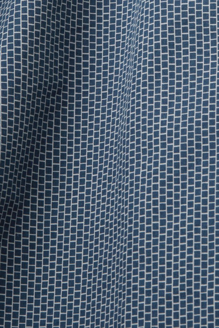 Koszula z bawełnianej popeliny, GREY BLUE, detail image number 4