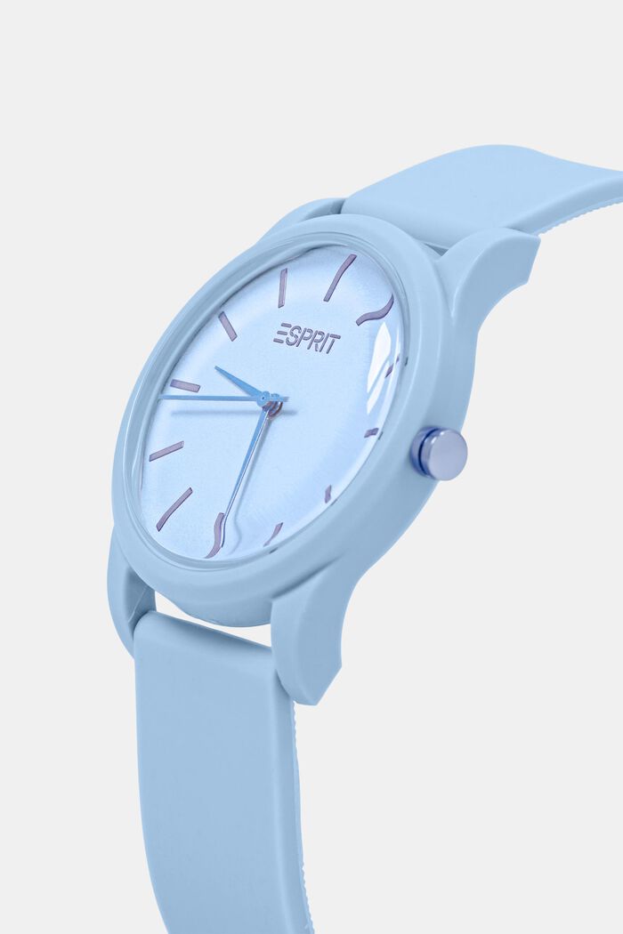 Zegarek z paskiem z gumy, LIGHT BLUE, detail image number 1