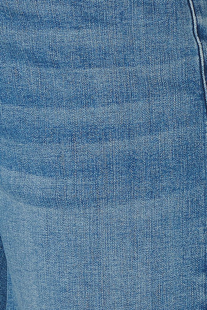MATERNITY Dżinsowe szorty z panelem na brzuch, BLUE MEDIUM WASHED, detail image number 4