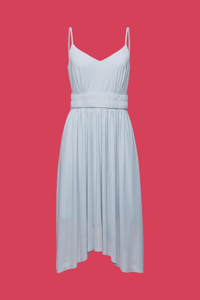 Sukienka z siateczki z elastyczną talią, LIGHT BLUE LAVENDER, detail image number 6