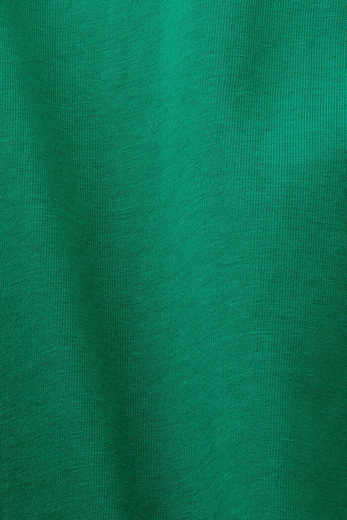 Graficzna koszulka z bawełnianego dżerseju, DARK GREEN, detail image number 5