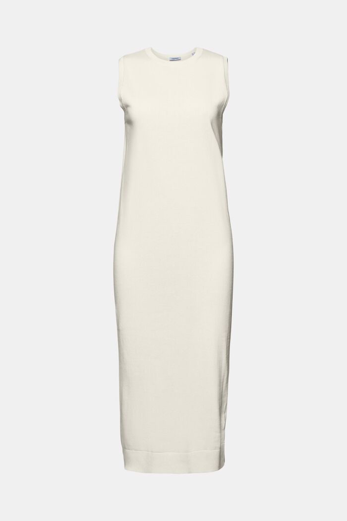 Kolumnowa sukienka midi bez rękawów, CREAM BEIGE, detail image number 5