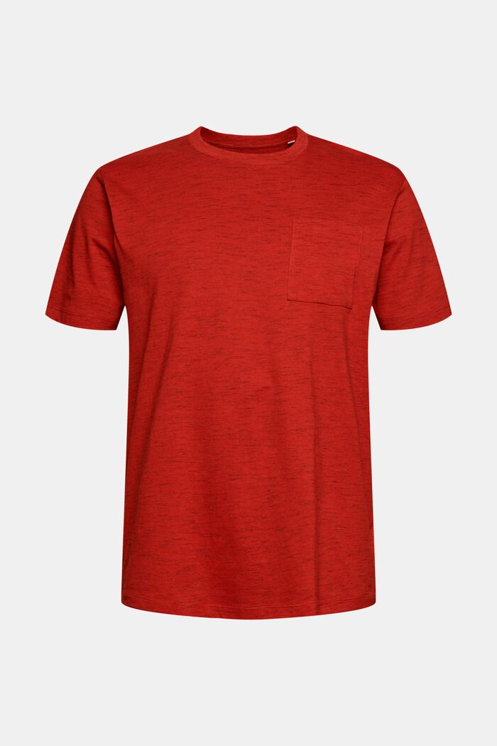 T-shirt z dżerseju z mieszanki bawełnianej, RED ORANGE, detail image number 6