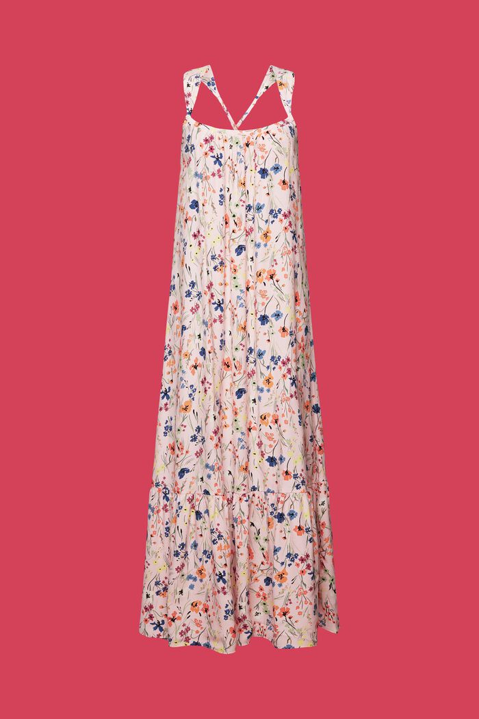 Wzorzysta sukienka midi, LIGHT PINK, detail image number 6