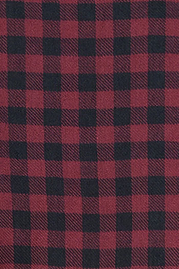 Bluzka do karmienia z flaneli w kratkę, PLUM RED, detail image number 3