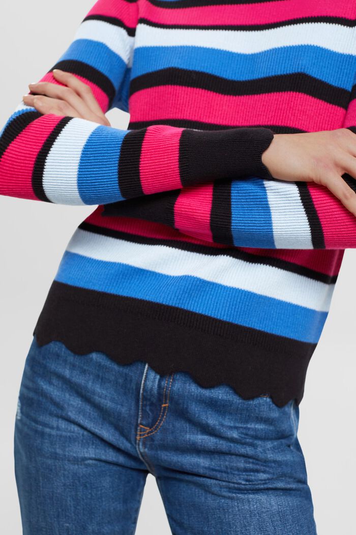 Sweter w paski, BLUE, detail image number 2