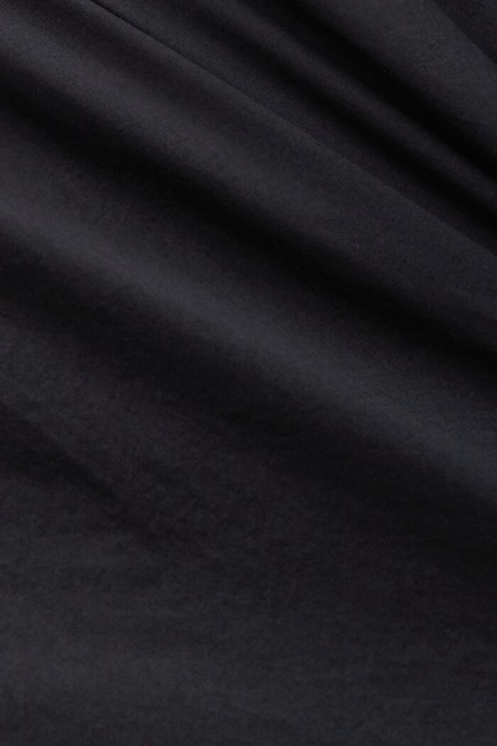 Sukienka mini bez rękawów z falbaną na dole, BLACK, detail image number 5